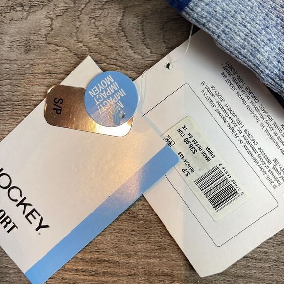 Jockey Medium Support Seamless Deep Plunge Bra-Blue-Medium - Picture 3 of 3